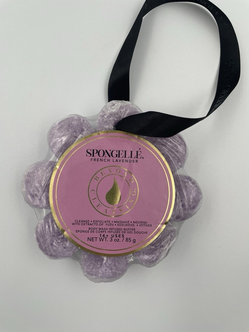 Spongellé French Lavendar Body Wash Infused Buffer Yuzu Edelweiss Vegan 14+